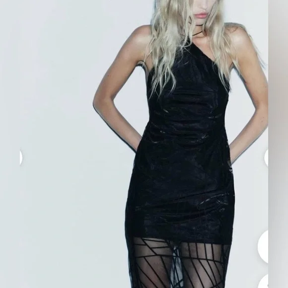 Zara halter spider web dress - Picture 8 of 11
